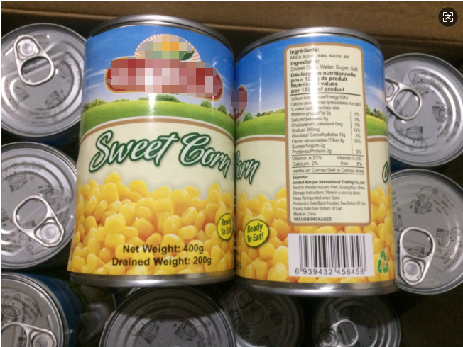 Canned Sweet Corn